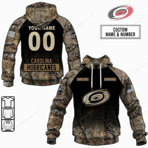 LN-YN_NHLCM006_Carolina Hurricanes Hunting Camo Shirts (2)