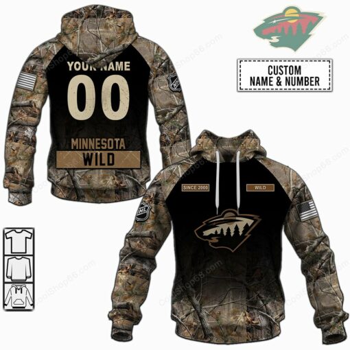 LN-YN_NHLCM014_Minnesota Wild Hunting Camo Shirts (8)