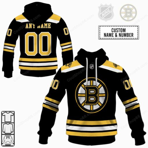 LN-YN_NHLHOM003_Boston Bruins Home Jersey Style Shirts (1)