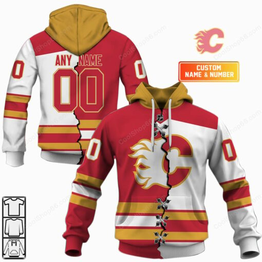 LN-YN_NHLMI005_Calgary Flames Mix Jersey Style Shirts (8)