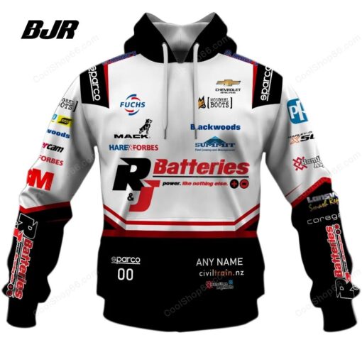 LN YN BJR03 Personalise V8 Supercars Brad Jones Racing Jersey Style Shirts V3 1